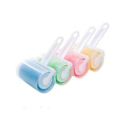 China Sustainable Pet Fur Hair Rollers Clothes Cleaning Reusable Washable Sticky Fiber Roller Pet Hair Remover for sale