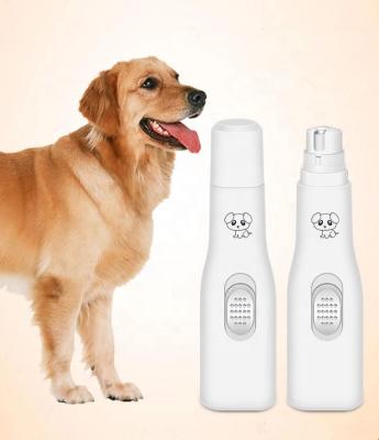 China Viable Battery Operated Electric Pet Nail Grinder Pet Paw Trimmer Grooming Tool for sale