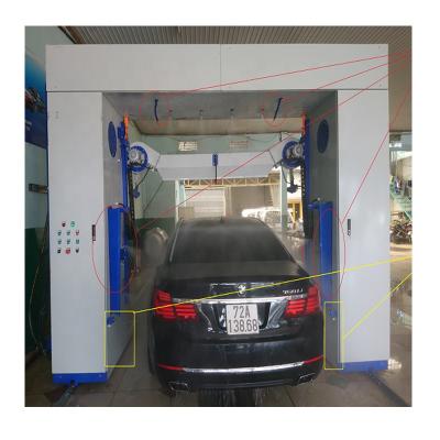 China Steel Touchless Jet Car Wash Machine Automatic Car Washing Machine for sale