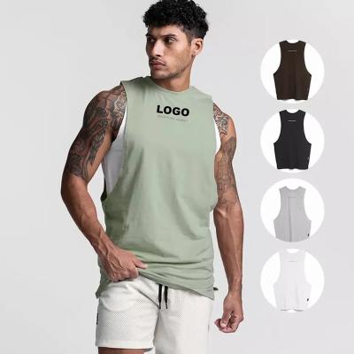 China QUICK DRY Men Summer Shape Casual Slim Fit Vest Sport Sleeveless T-Shirt Fitness Quick Dry Tees for sale