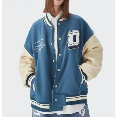 China High Quality Waterproof Baseball Uniform Embroidered Letters Custom Letterman Varsity Jacket Men Casual Baseball for sale