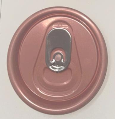 China Non Spill Lid 206 DRUNK LOE Aluminum Seal Lid Ring Pull Round Shape Non Spill Partial Opening Easy Open End for sale