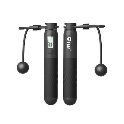 China Fitness Equipment Application Double Rope Counter Fitness Equipment Wireless Intelligent Electronic Silicone Jump Weight Jump Rope for sale