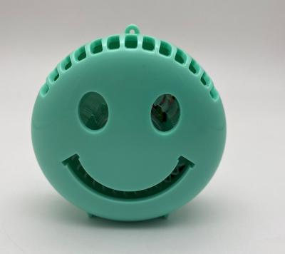 China 2021new Smiley Face Shape Mini Portable Cute LED Night Light Fan Rechargeable Fan for sale