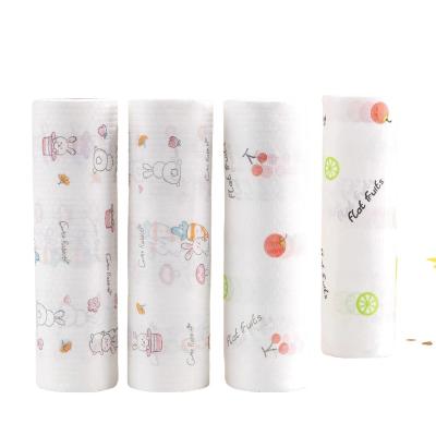 China Microfiber Cloth Kitchen Paper Towels Can Be Reused, Rolled Dry Towels, Universal Cleaning Cloth Can Be Biodegradable for sale