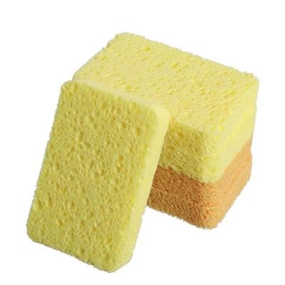 China Viable Natural Wood Pulp Cotton Cloth Sponge Cleaning Pan Cleaning Kitchen Decontamination Artifact Magic Rubbing Cleaning Cloth for sale