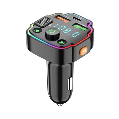 China FM Transmitter Hit Smartphone Car Charger Kit FM Transmitter Dual USB TYPE-C 2022 MP3 Player 3.1A PIN Phone Car Radio Fast Charger for sale