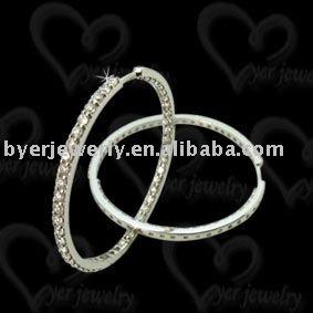 China Hot Gifts 2011 Charm Fashion Korea 925 Sterling Silver Circle Earring for sale