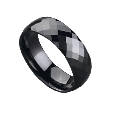 China Environmental Friendly Dark Black Cast Tungsten Rings Stainless Steel Jewelry Made in China for sale