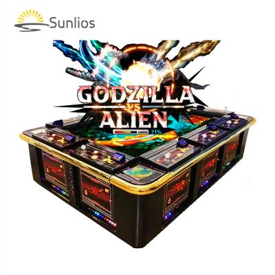 China Metal + Acrylic / Customize 10 Players Playing Fish Game Cabinet Godzilla VS Alien Fishing Game for sale