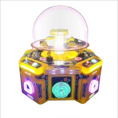 China Acrylic Kids Digging Robots Capsule Handle Professional Mechanical Play Equipment Digging Machine for sale