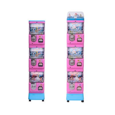 China PP Capsule Cabinet Toy Coin Operated Big Gumball Balls Candy Gum Vending Machine USA Gashapon Gacha Small for sale