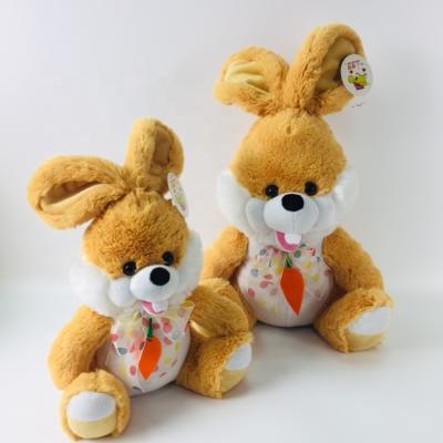 China Fasion & Lovely Cute Colorful Ribbon Rabbit Plush Toy Children Rabbit Companion Stuffed Plush Rabbit Smile Toys for sale