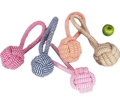 China Sustainable Interactive Amazon Cotton Rope Dog Toys For Chewing And Playing for sale