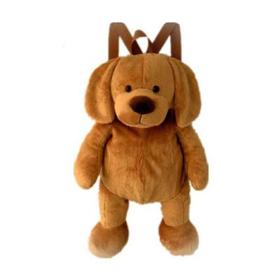 China Cute Plush Toy Dog Bag Kids Stuffed Plush Toys Dog Backpack For Kid Baby Gift for sale