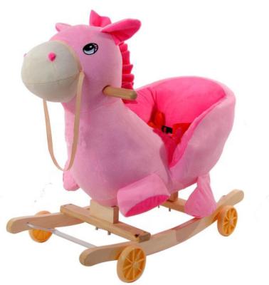 China Buggy Design Music Elephant Plush Baby Rocking Horse Toys 2-Mode Buggy Carts With Stroller Baby Stroller for sale