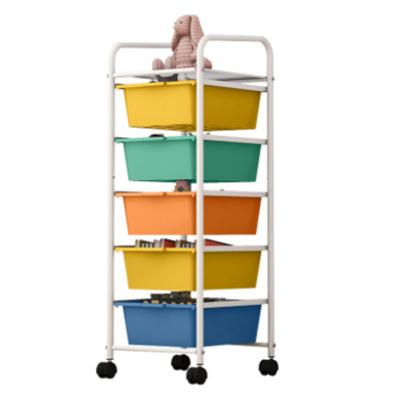 China Sustainable Single Tier 5 Layer Storage Rack Multi Color 33cm36cm92cm for sale