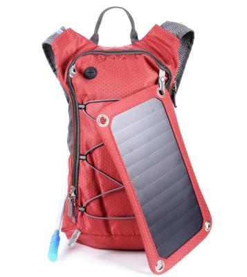 中国 With USB Solar Power Backpack Solar Panel Power Battery Backpack With USB Charging Port 販売のため