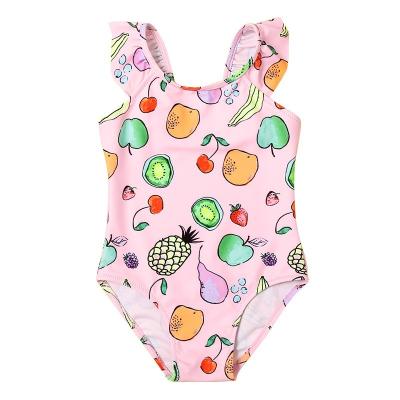 China 2021 New Swimwear Printing One Piece Swimsuit Breathable Cute Cartoon Swimwear For Babies for sale