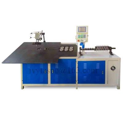 China Wire Bending 2-6mm CAD Import Galvanized Iron Metal Wire Hanger Hook Mesh Automatic 2D CNC Wire Rod Bending Machines For Flat Steel for sale