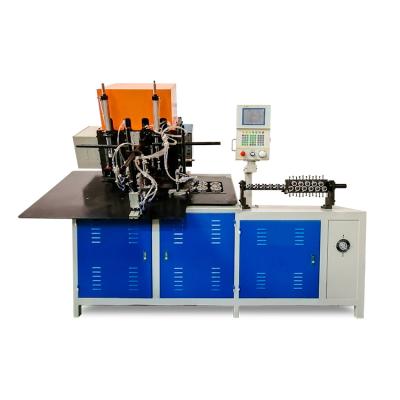 China Wire Bending 8mm Hanger Hook Forming Making Round Steel Rod Punching Flattening Welding 2D Electric CNC Electric Iron Automatic Bending Machine for sale