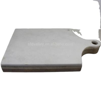 China viable natural white marble cutting boards/marble chopper for sale