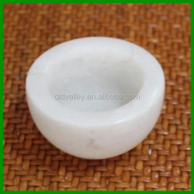 China Viable Marble Stone Sauce Bowl Kitchen Utensil / Cooking Tool For Herb And Spice Tools for sale