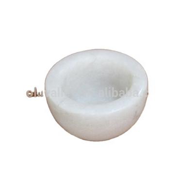 China Viable Natural White Marble Stone Mortar and Pestle Stone Mortar Grinder for sale