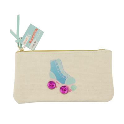 China Schools & Offices customized velvet pen bag fashion popula fabric pen pencil pouch for sale