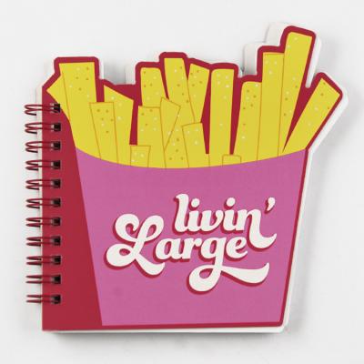 China Education Diary Journal Planner Custom Printing Fast Food Die Cut Notebook for sale