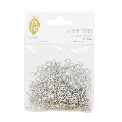 China Zinc Alloy Special Jewelry Making Jump Rings Silver Color for sale