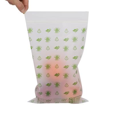 China BIODEGRADABLE Eco Friendly Compostable Home Bag Food Packaging Bag Sandwitch Food Zip Lock Zero Plastic Bag (AD16) for sale