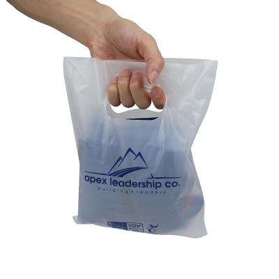 China Hot Sales Biodegradable Die Cut Shopping Bags Handle Compostable Die Cut Shopping Bag (S2) for sale