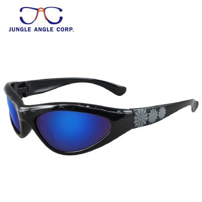 China Impact Resistance Custom Design Lightweight UV400 Kids Sunglasses For Sports for sale