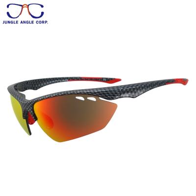 China Stylish UV400 Custom Design UV400 Wraparound Sports Sunglasses for sale