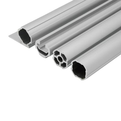 China Wholesale Structure Pipe Aluminum Alloy Lean Pipe For Automated Assembly System Polished Round Pipe Square Lean Tube for sale