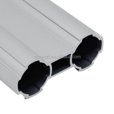 China Flexible Aluminum Structure Pipe Tube Aluminum Alloy Lean Pipe For Aluminum Shelving Systems for sale