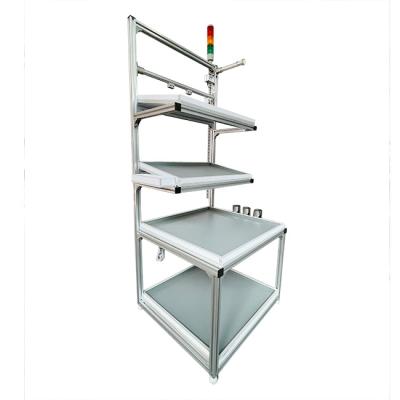 China Assembly Line Good Price Industrial High Quality Aluminum Profile Material Rack Used In Factory / Warehouse for sale