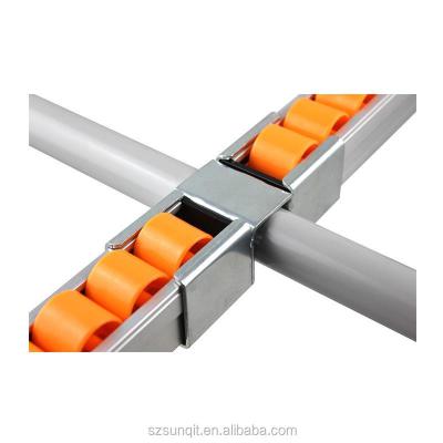 China Other ABS/PE Wheel Roller Track With Wheel For Sliding Shelf System for sale