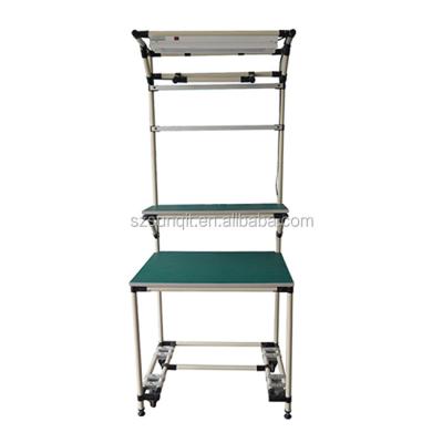 China Structure Pipe ESD Assembly Electronic Workbench Used Industrial ESD Electronic Workbenches With Led Lighting for sale