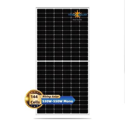 China Rising Yingli 9BB Solar Panel Solar Panel Tier1 550W 540W 530W Solar Power System Home Use for sale