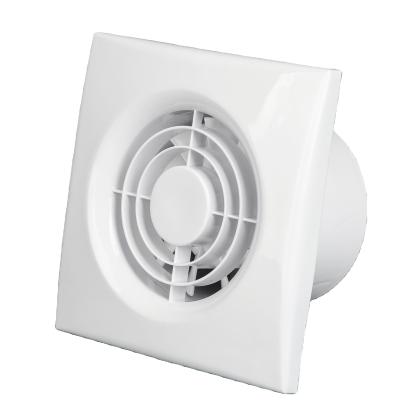 China White 4 Inch 100mm Bathroom Ultra Quiet Ventilation Fan with LED Light Plastic Wall Mounted Exhaust Fan Air Extractor Fan for sale