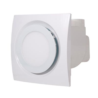 China Wall Mount Farms Bathroom Ventilation Plastic Silent Window Extractor Fan with LED Light for sale