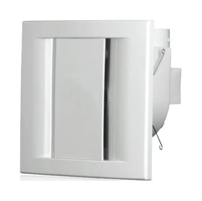 China 8 Inch Silent Plastic Square Bathroom Ultra Quiet Ventilation Fan with LED Light Ceiling Mounted Exhaust Fan Air Extract for sale