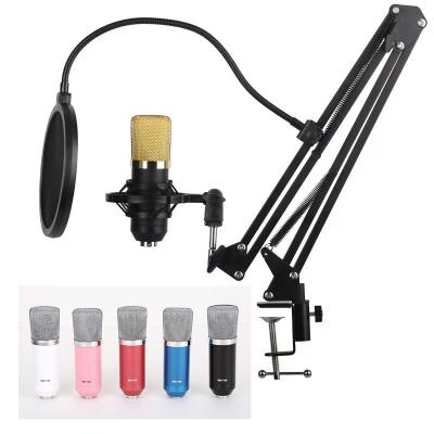 China Handheld microphone bm700 microphone karaoke microfono bm800 microfone podcast condenser KTV set professional home studio MIC for sale