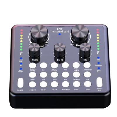 China V8x Family Sound Card Pro Effects 3.5mm Interface Studio Recording Device Karaoke USB Voice Switch v8 Professional Audio Sound Card for sale