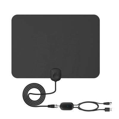 China 2021 New HDTV TV Antenna With Amplifier DVB-T TV Receiver Customized Connector Cable Support Indoor Digital TV Antenna AN-1003 for sale