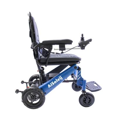 China Cheap Magnesium Alloy Portable Lightweight All Terrain Electric Power Wheelchair For Disabled for sale