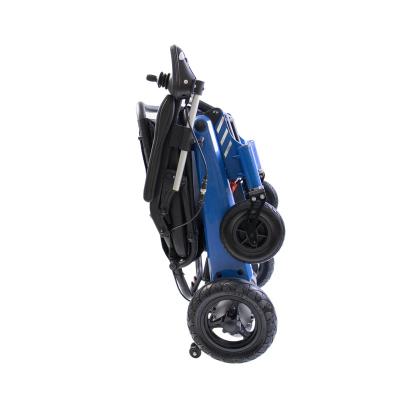 China New Magnesium Alloy Foldable Electric Wheelchair With Lithium Battery for sale