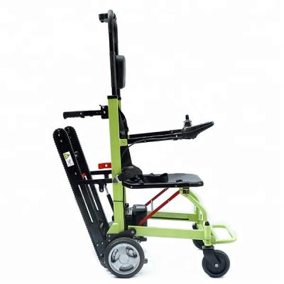 China Rolling Aluminum Alloy Frame Folding Wheelchair For Climbing Stairs Electric Stair Climbing Wheelchair Price for sale